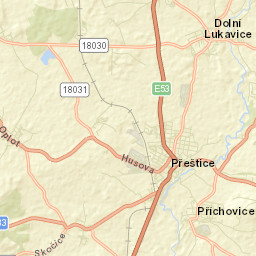 Přeštice Street Map