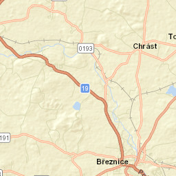 Březnice Street Map