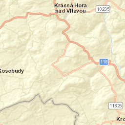 Krásná Hora nad Vltavou Street Map