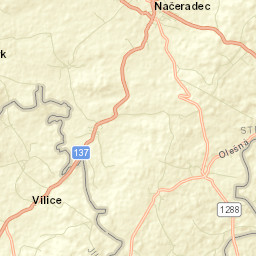 Načeradec Street Map