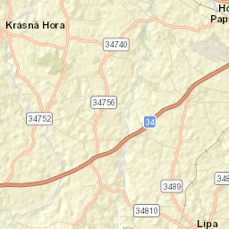 Lípa Street Map