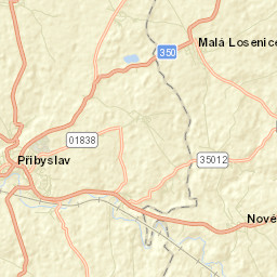 Přibyslav Street Map