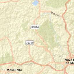 Nové Město na Moravě Street Map