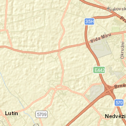 Hněvotín Street Map