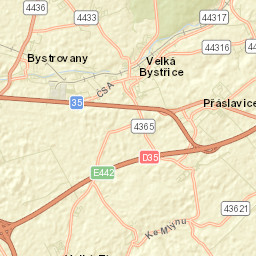 Přáslavice Street Map