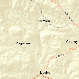 Łącko Street Map