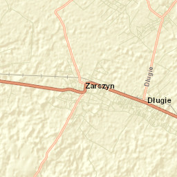 Zarszyn Street Map