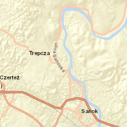 Sanok Street Map