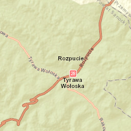 Tyrawa Wołoska Street Map