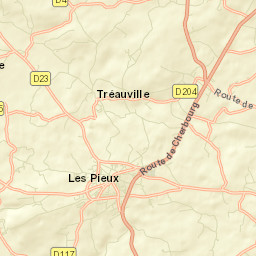 Les Pieux Street Map