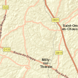 Milly-sur-Thérain Street Map