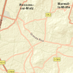 Ressons-sur-Matz Street Map