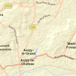 Département de l'Aisne Street Map