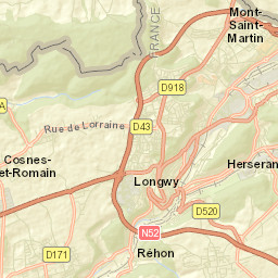 Longwy Street Map