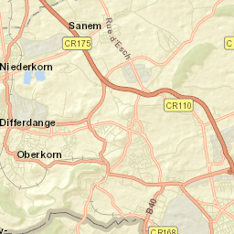 Sanem Street Map