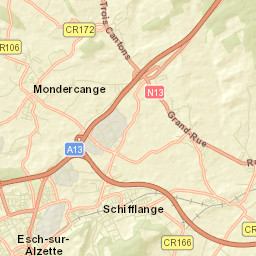 Mondercange Street Map