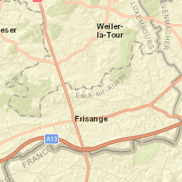 Frisange Street Map