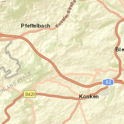 Pfeffelbach Street Map