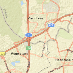 Heddesheim Street Map