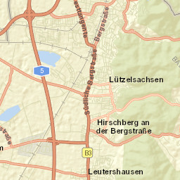 Hirschberg an der Bergstraße Street Map