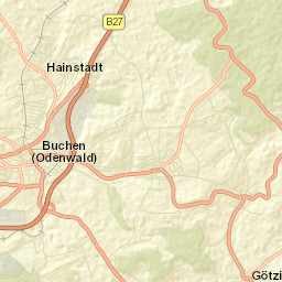 Buchen in Odenwald Street Map
