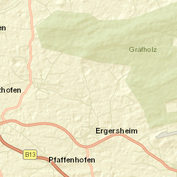 Ergersheim Street Map