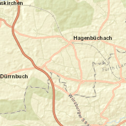 Hagenbüchach Street Map