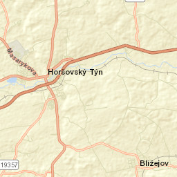 Horšovský Týn Street Map