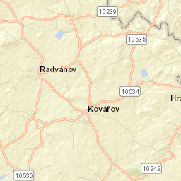 Kovářov Street Map