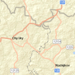 Chyšky Street Map