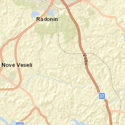 Nové Veselí Street Map
