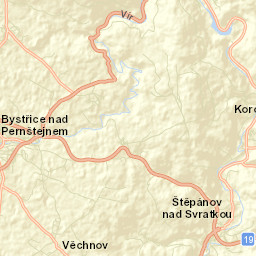 Bystřice nad Pernštejnem Street Map