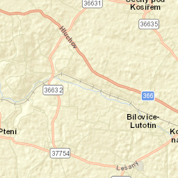 Okres Prostějov Street Map