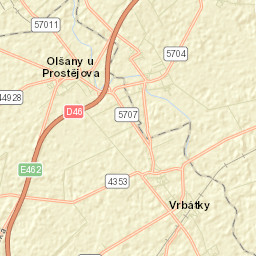 Vrbátky Street Map