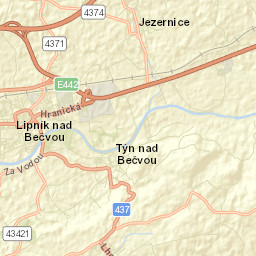Lipník nad Bečvou Street Map