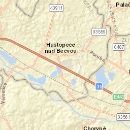 Hustopeče Nad Bečvou Street Map