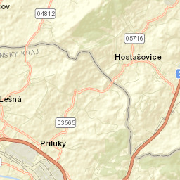 Lešná Street Map