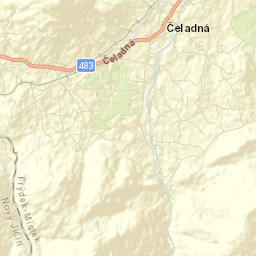 Čeladná Street Map