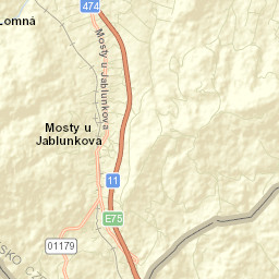 Mosty u Jablunkova Street Map