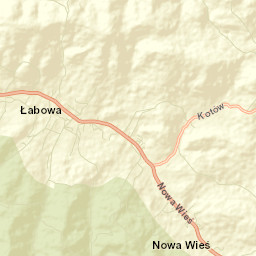 Łabowa Street Map