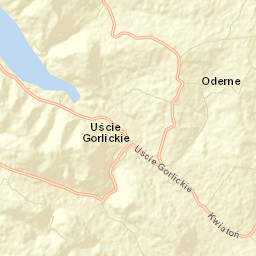 Uście Gorlickie Street Map