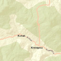 Krempna Street Map