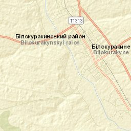 Bilokurakyne Street Map