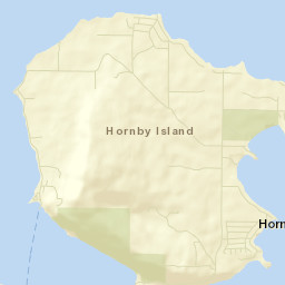 Hornby Island Street Map