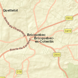 Bricquebec Street Map