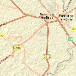 Gournay-en-Bray Street Map