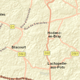 Lachapelle-aux-Pots Street Map