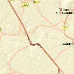 Coudun Street Map