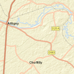 Attigny Street Map