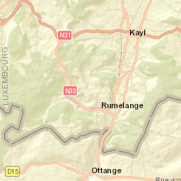 Ottange Street Map